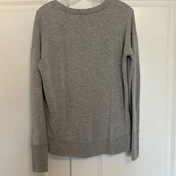 ATHLETA Coaster Luxe Sweatshirt Long Sleeve Pullover Heather Gray Size Small - Picture 7 of 12